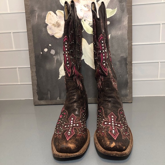Corral Vintage Boots sz 9 - Picture 2 of 16
